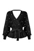 Aubrey Pearl Knit Wrap Sweater